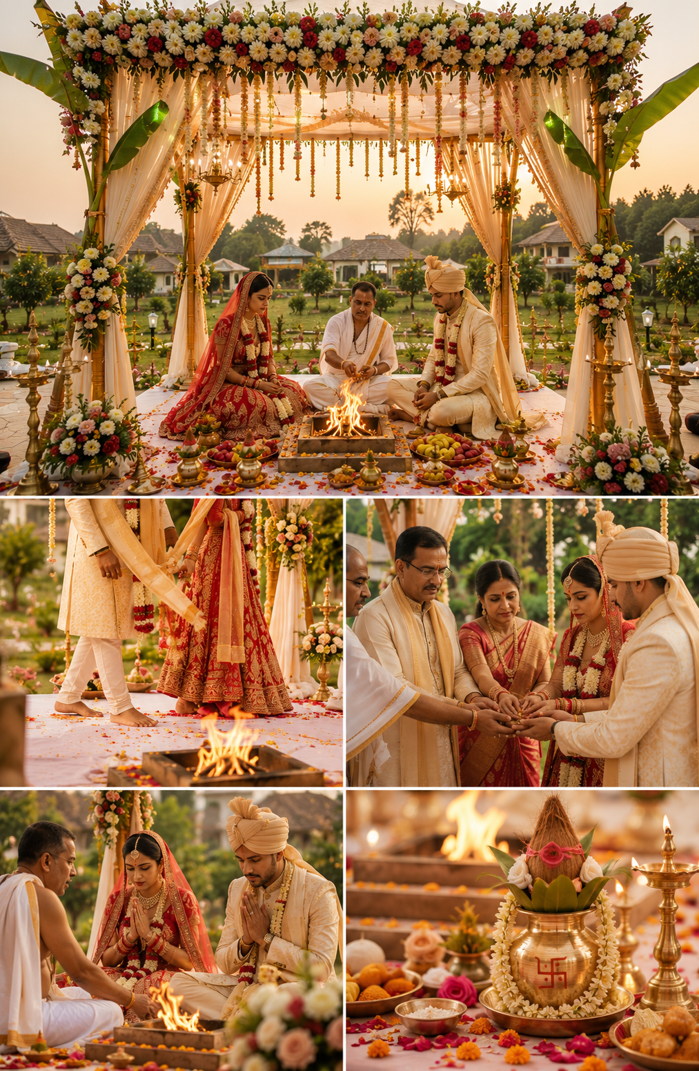 Vedic wedding ceremony at BrahmaKuteer